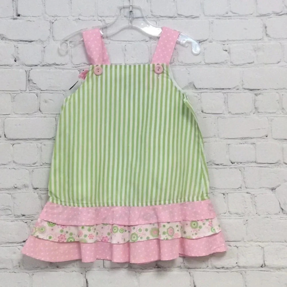 NWOT Bailey Boys 2T Stripe Ruffle Dress - Picture 5 of 6